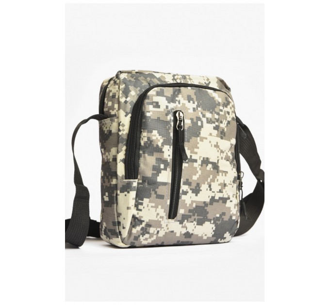 Сумка чоловіча через плече текстиль кольору хакі 203642L