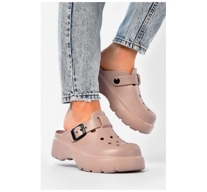 Сабо жіночі пудрового кольору 203714L