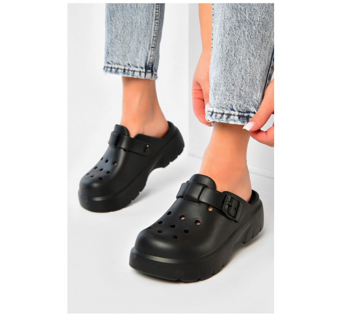 Сабо жіночі чорного кольору 203715L