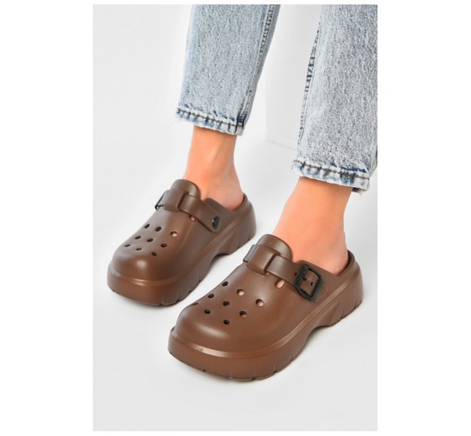 Сабо жіночі коричневого кольору 203716L