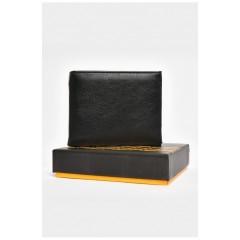 Гаманець чоловічий з екошкіри чорного кольору 203734L