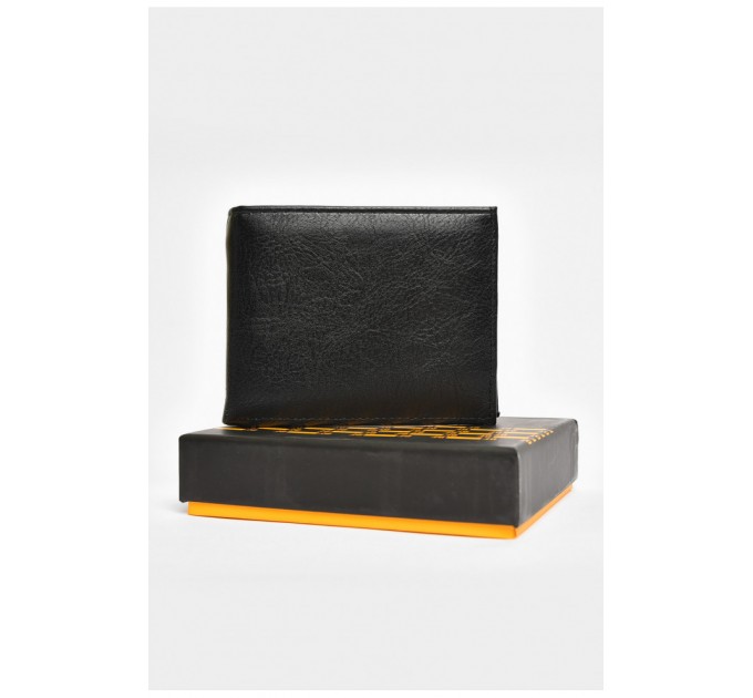 Кошелек мужской из экокожи черного цвета 203734L