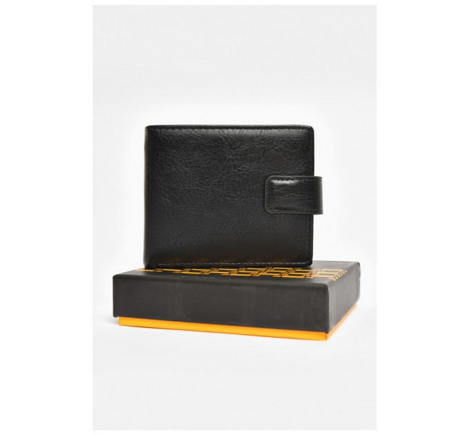 Кошелек мужской из экокожи черного цвета 203735L