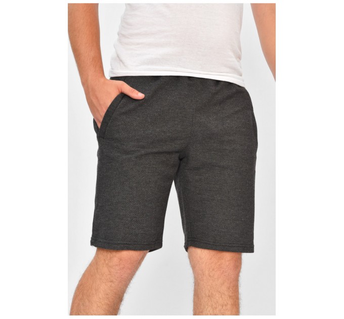 Шорти чоловічі однотонні темно-сірого кольору 203788L