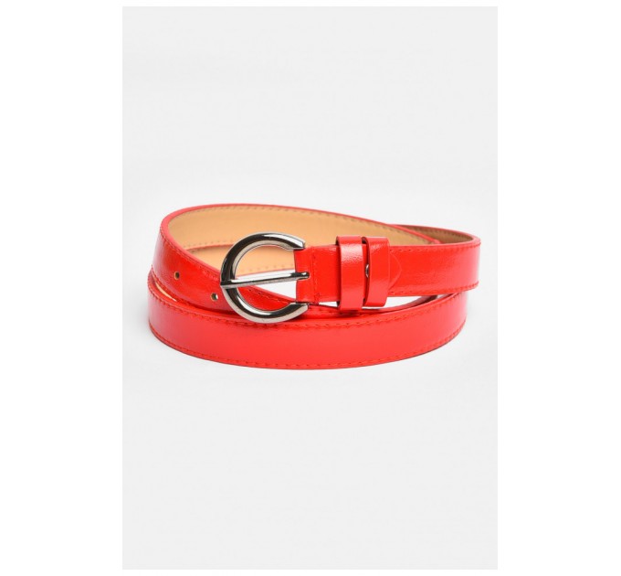 Ремінь жіночий червоного кольору розмір 112*2 см 203992L