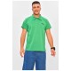 Футболка чоловіча поло однотонна зеленого кольору 204071L