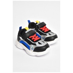 Детские кроссовки для мальчика демисезонные черного цвета 204369L