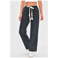 Джинсы женские прямые темно-синего цвета 204409L