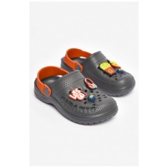 Кроксы детские темно-серого цвета 204416L