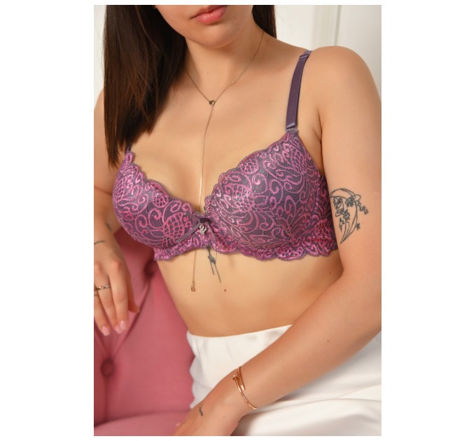 Бюстгальтер жіночий бузкового кольору чашка В 204631L