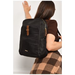 Рюкзак жіночий однотонний чорного кольору 204640L