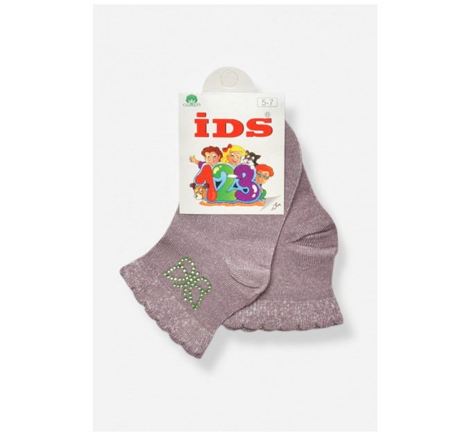 Шкарпетки дитячі демісезонні бузкового кольору 204717L