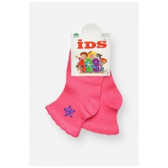 Шкарпетки дитячі демісезонні рожевого кольору 204718L