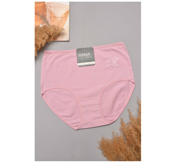 Труси жіночі напівбатальні рожевого кольору 204787L