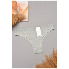 Труси жіночі однотонні сірого кольору 204853L