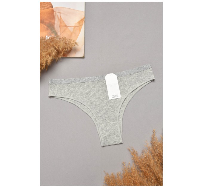 Труси жіночі однотонні сірого кольору 204853L