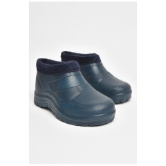 Галоши мужские на меху синего цвета 205116L