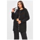 Кардиган женский черного цвета на молнии 205183L
