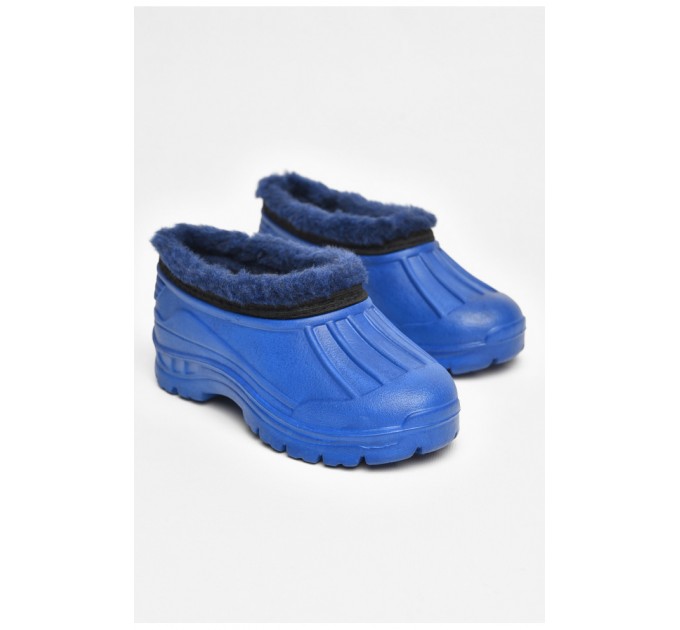 Галоші дитячі на флісі темно-синього кольору 205303L