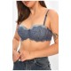 Бюстгальтер жіночий синього кольору чашка В 205421L
