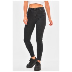 Джинсы женские скинные черного цвета 205495L
