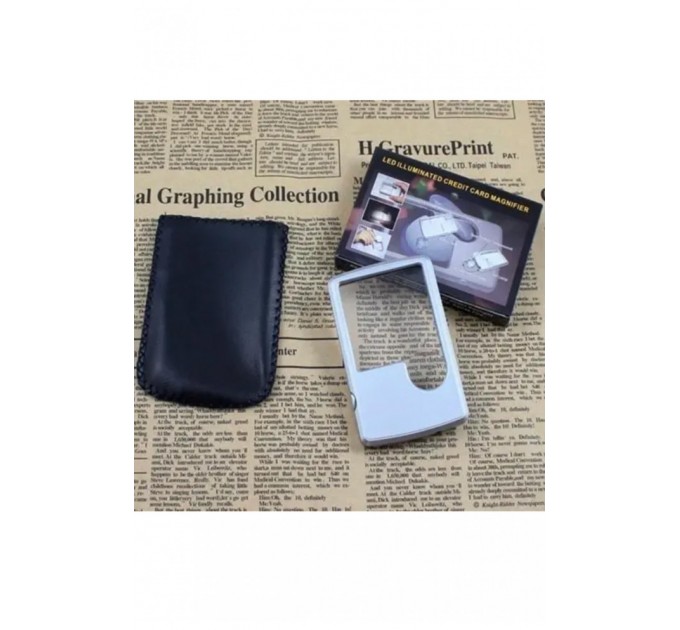 Кишенькова лупа Anex Magnifier Card з підсвічуванням 205574L