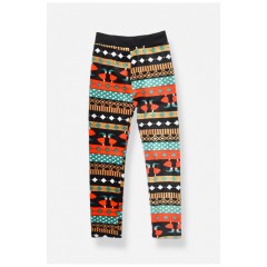 Лосини дитячі велюрові для дівчинки з начісом чорного кольору 205624L