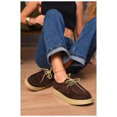 Лофери жіночі шоколадного кольору 205821L