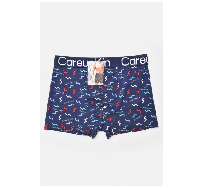 Боксеры мужские темно-синего цвета с принтом 205914L