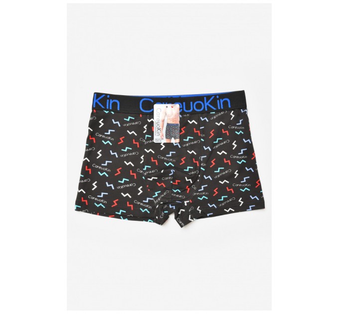 Боксери чоловічі чорного кольору з принтом 205915L