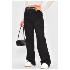 Джинсы женские однотонные черного цвета 205931L