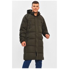 Куртка чоловіча єврозима подовжена кольору хакі 206257L
