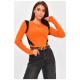 Женская кофта на молнии оранжевого цвета 206258L