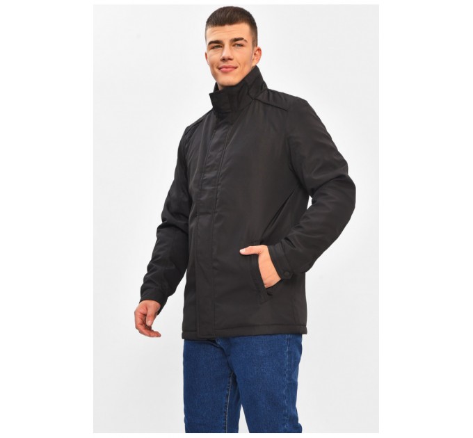 Куртка чоловіча демісезонна чорного кольору 206421L