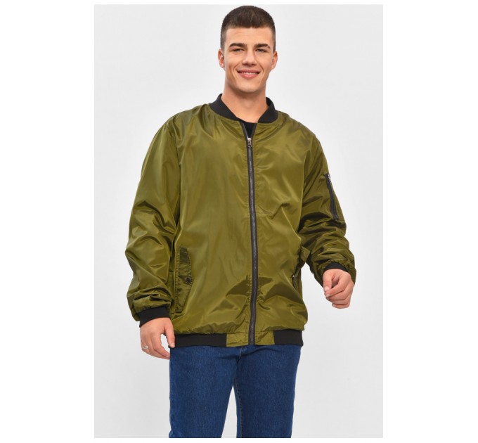 Мужская ветровка цвета хаки 206438L