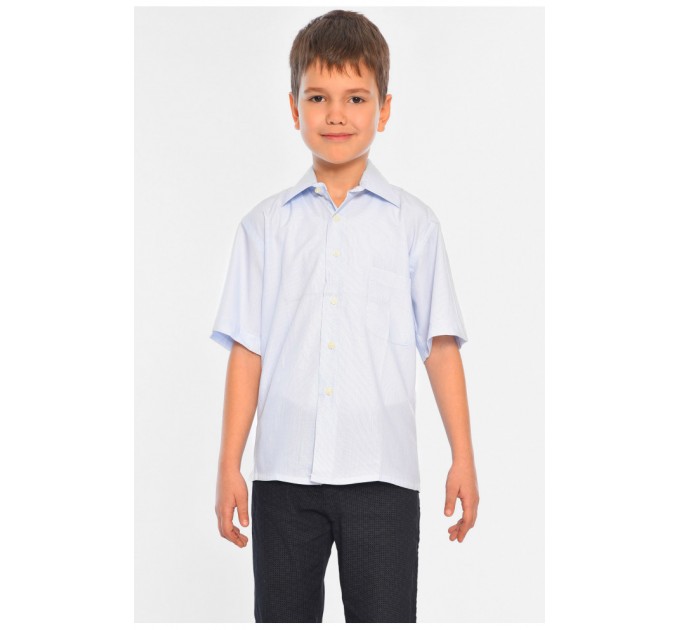 Сорочка дитяча хлопчик блакитна 148670L