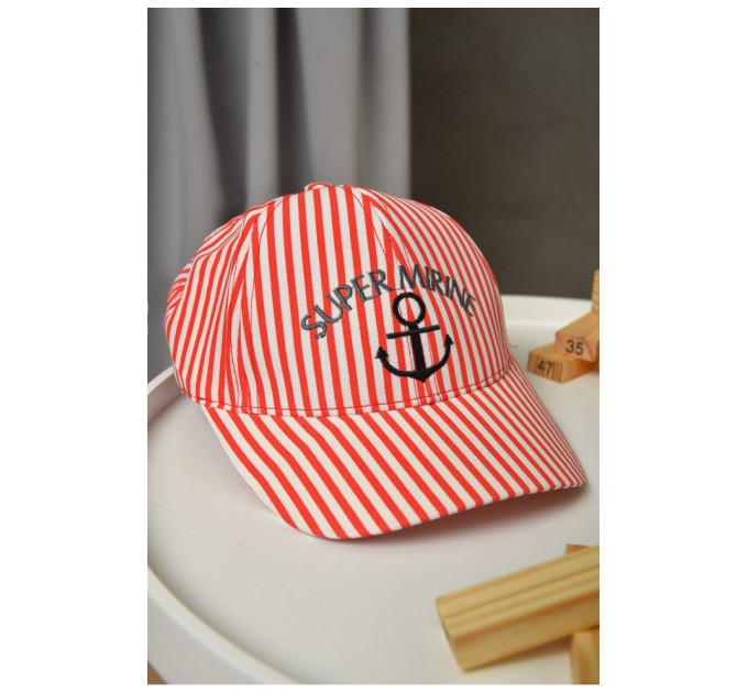 Кепка дитяча для хлопчика червоного кольору 155819L