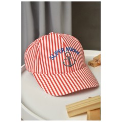 Кепка дитяча для хлопчика червоного кольору 155823L Кепка дитяча для хлопчика червоного кольору 155823L