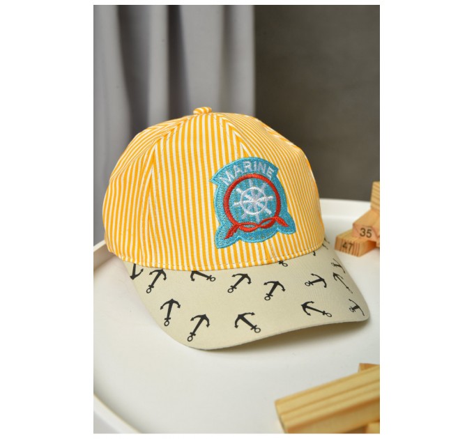 Кепка детская для мальчика желтого цвета 155848L