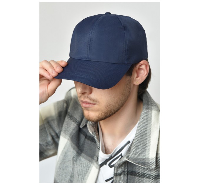 Кепка чоловіча темно-синього кольору 155982L