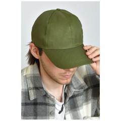 Кепка чоловіча темно-зеленого кольору 155985L