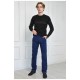 Штани чоловічі на флісі темно-синього кольору 157761L