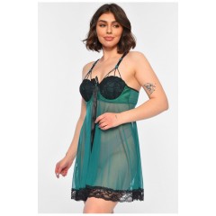 Пеньюар жіночий зеленого кольору чашка В 157812L
