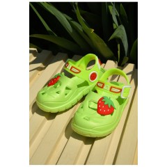 Сандалии детские пена для девочки салатового цвета 159539L