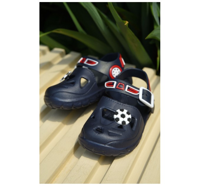 Сандалі дитячі піна для хлопчика темно-синього кольору 159546L
