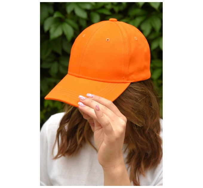Кепка жіноча помаранчевого кольору 159838L