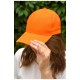 Кепка жіноча помаранчевого кольору 159838L
