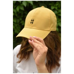 Кепка жіноча жовтого кольору 159867L