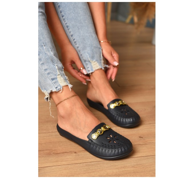 Шльопанці піна жіночі чорного кольору 159931L