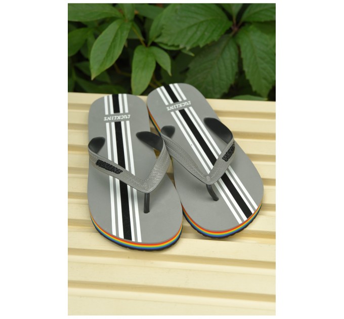 Вьетнамки мужские серого цвета 160114L